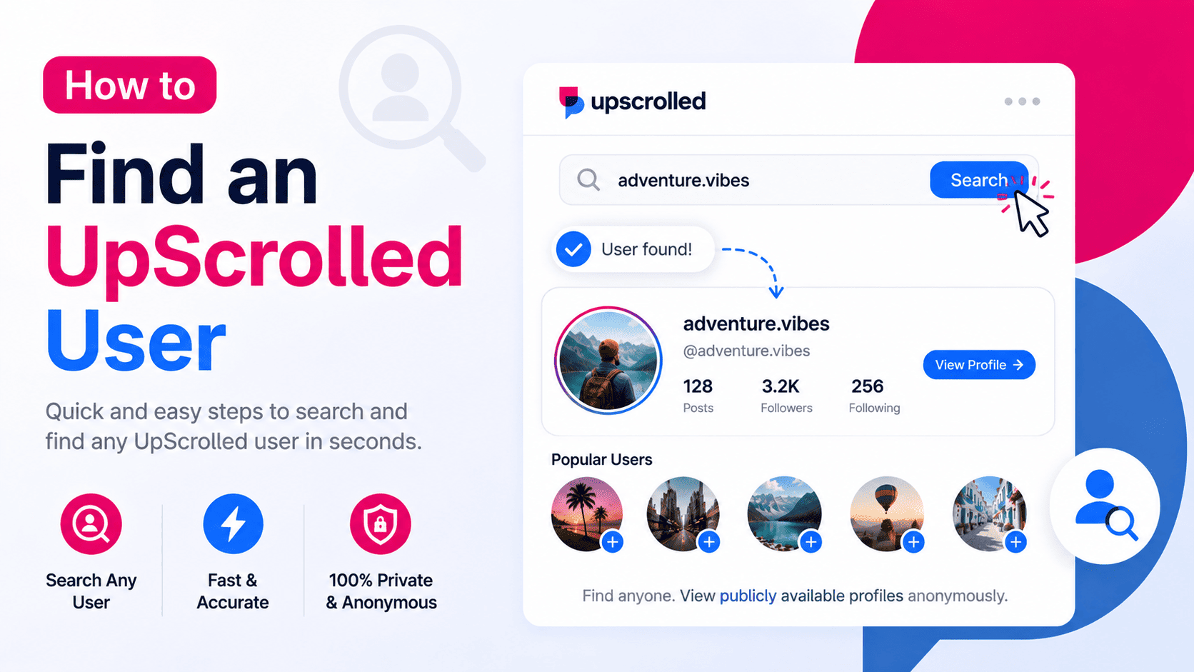 How to Find an UpScrolled User