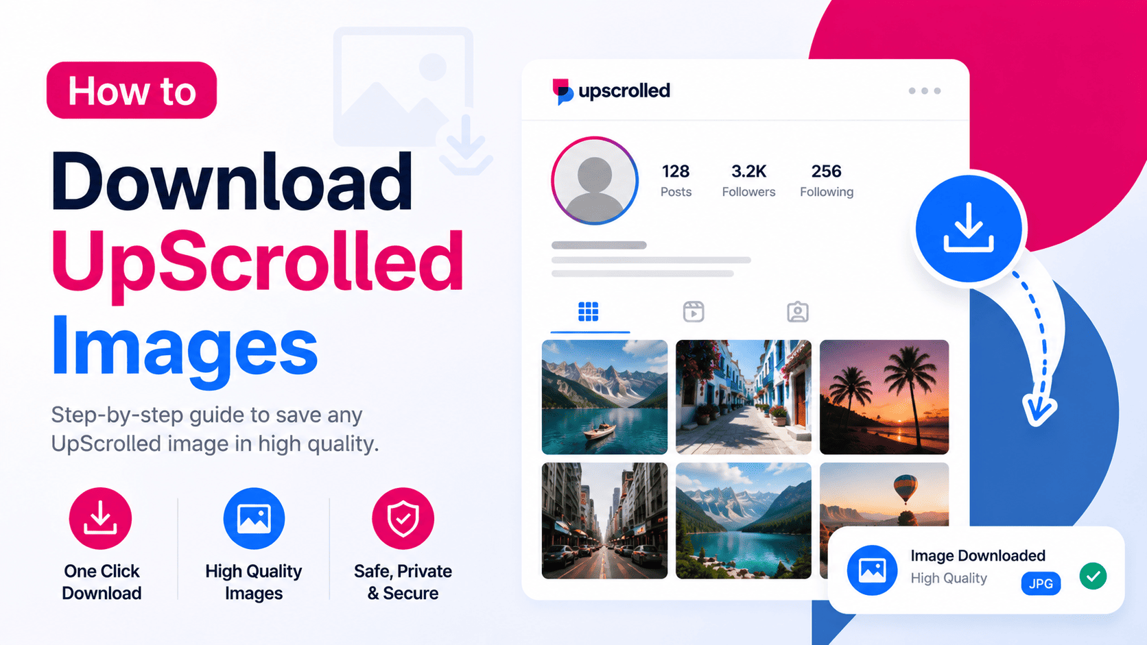How to Download UpScrolled Images