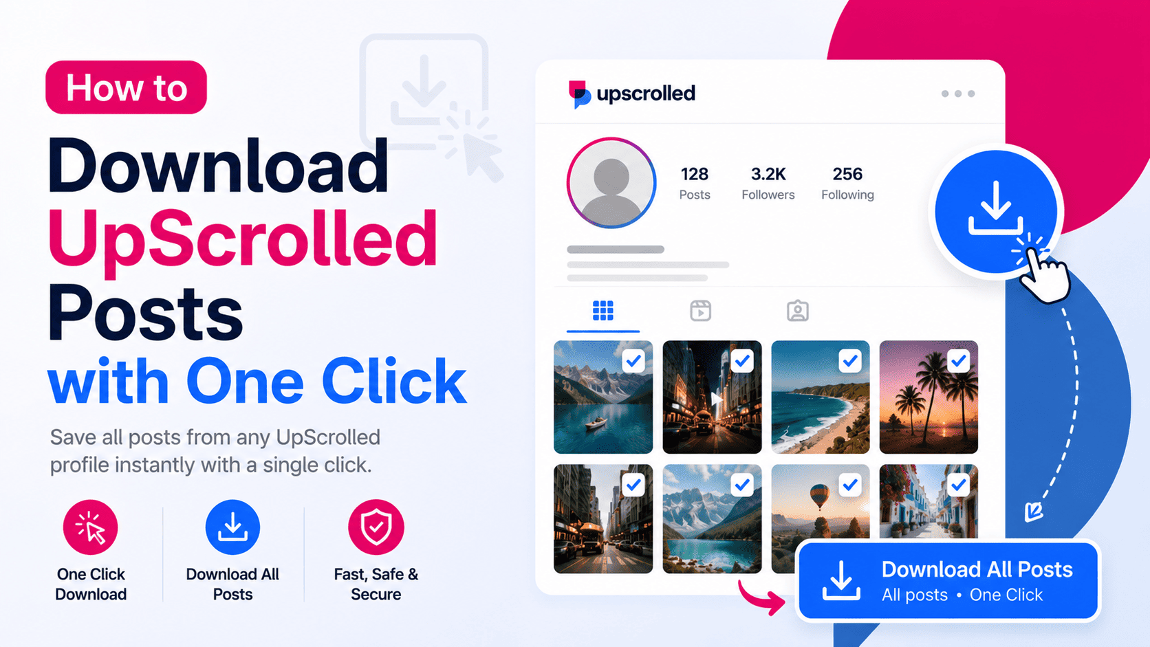 How to Download UpScrolled Posts with One Click