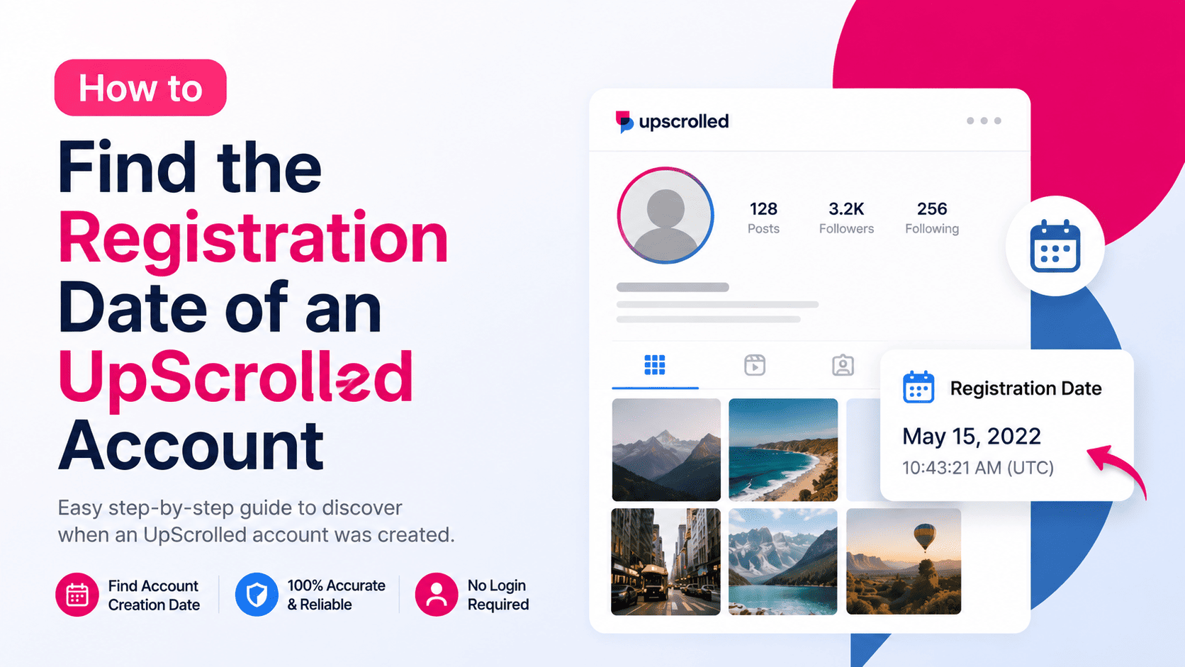 How to Find the Registration Date of an UpScrolled Account