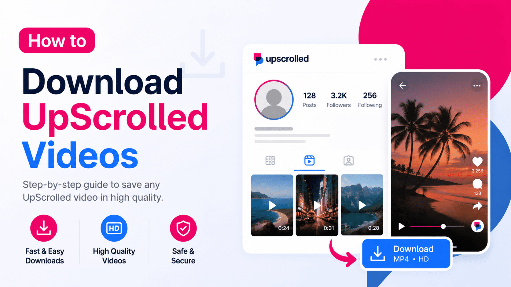 How to Download UpScrolled Videos