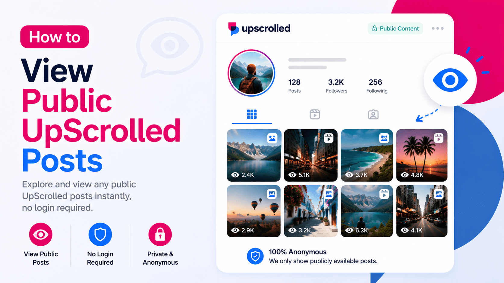 How to View Public UpScrolled Posts